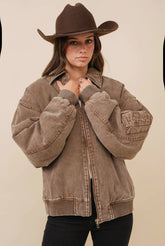 Oversized Bomber Jacket